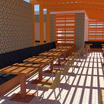 Mi Proyecto del curso: Diseño de interiores para restaurantes. Projekt z dziedziny  Architektura użytkownika Jhon Malca C. - 25.07.2020