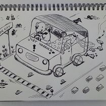 Mein Kursprojekt: Die Sketching Kunst: Transformiere Skizzen in Kunst. Watercolor Painting, Architectural Illustration, Comic, Traditional illustration, Ink Illustration, and Drawing project by Bea - 07.25.2020