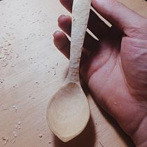 My project in Wooden Spoon Carving course. Marcenaria projeto de Nathan Maingard - 26.07.2020