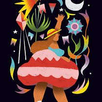 My project in Flat Illustration with Photoshop course. Traditional illustration project by André Carvalho - 07.25.2020