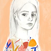 Mi Proyecto del curso: Retrato con lápiz, técnicas de color y Photoshop. Projekt z dziedziny  użytkownika Paloma Marqués - 26.07.2020