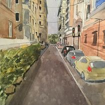 Mi Proyecto del curso: Paisajes urbanos en acuarela. Een project van  Beeldende kunst van Nicolas Stockar Rodriguez - 26.07.2020
