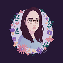 Meu projeto do curso: Retrato ilustrado com elementos botânicos. Ilustração tradicional e Ilustração botânica projeto de Pamela Coutinho - 14.08.2020