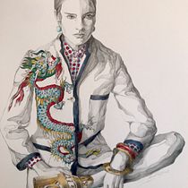 Ilustración comercial con lápices de colores: SAKURA  . Desenho, Desenho a lápis, e Desenho realista projeto de Llanos Part Jornet - 26.07.2020