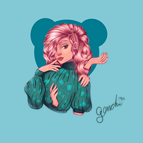 Mi Proyecto del curso: Retrato de personajes femeninos con Procreate. Projekt z dziedziny Portret użytkownika Genesis Quinones - 26.07.2020