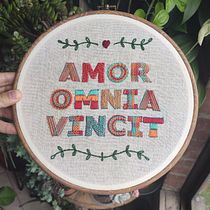 Mi Proyecto del curso: Letras bordadas: el hilo como herramienta gráfica. Embroider project by eo_gan - 07.26.2020