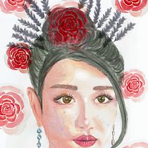 Mi Proyecto del curso: Retrato ilustrado en acuarela. Projekt z dziedziny Malowanie akwarelą użytkownika Liuqiu Chen - 27.07.2020