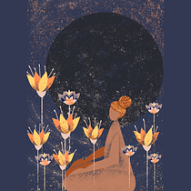 Meu projeto do curso: Ilustração flat com Photoshop. Traditional illustration project by Thaiane Mendes - 07.27.2020
