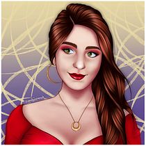 Mi Proyecto del curso: Retrato de personajes femeninos con Procreate. Projekt z dziedziny Projektowanie postaci, Trad, c, jna ilustracja, Ilustracja c i frowa użytkownika Maneita GPrada - 27.07.2020