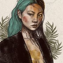 Mi Proyecto del curso: Retrato ilustrado con Procreate. Digital Drawing project by Gabriela Medellin - 07.27.2020