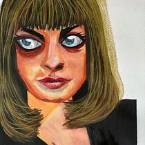 My project in Watercolor Portrait from a Photo course. Traditional illustration, Watercolor Painting, and Portrait Drawing project by Nelli Horvath - 08.02.2020
