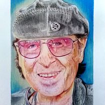 My project in Realistic Portrait with Coloured Pencils course. Drawing, and Portrait Drawing project by Krisztina Hepp - 07.27.2020