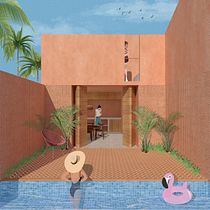 Mi Proyecto del curso: Representación gráfica de proyectos arquitectónicos. Un projet de Architecture numérique, Architecture, Design graphique, Architecture d'intérieur, Design d'intérieur, Pa, sagisme, Collage et Illustration architecturale de Guadalupe Ambrosio - 22.02.2021