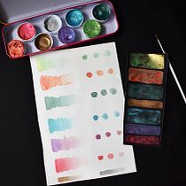 Mi Proyecto del curso: Elaboración de acuarelas artesanales. Traditional illustration, Painting, and Watercolor Painting project by Karla Cecilia Ruiz Peñaloza - 07.27.2020