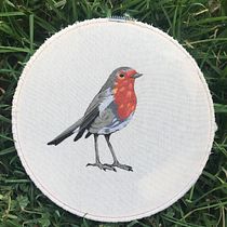 Mi Proyecto del curso: Pintar con hilo: técnicas de ilustración textil. Embroider project by Monica Barbosa - 07.27.2020