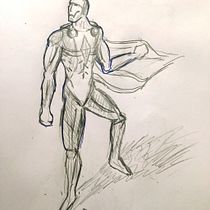 Mi Proyecto del curso: Ilustración para cómics: anatomía de un superhéroe. Un progetto di Fumetto e Illustrazione tradizionale di Eleazar Castro - 27.07.2020