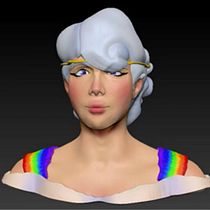 Modelado de personajes en 3D: Diosa Iris Ein Projekt aus dem Bereich 3D von Ainhoa Lacarcel Rodriguez - 28.07.2020