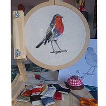 Mi Proyecto del curso: Pintar con hilo: técnicas de ilustración textil. Embroider project by Amambay Godoy - 07.28.2020