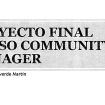 Mi Proyecto del curso: Introducción al community management. Un projet de Marketing de Juan Pedro Valver Martín - 20.08.2020
