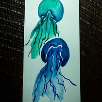 Jellyfish. Un progetto di Pittura ad acquerello di Madeline Sparkes - 28.07.2020