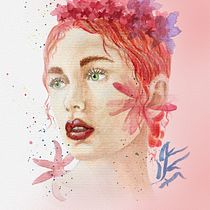 Mi Proyecto del curso: Retrato ilustrado en acuarela. Projekt z dziedziny  Sztuki piękne użytkownika taniaalorsoto - 28.07.2020