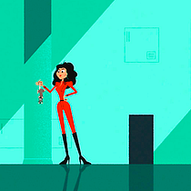 Diana (Mi Proyecto del curso: Animación vectorial estilo cuadro a cuadro con After Effects). Een project van Animatie, 2D-animatie y Karakteranimatie van Sergio Pérez Tejero - 28.07.2020