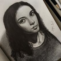 Mi Proyecto del curso: Retrato realista con lápiz de grafito. Desenho de retrato projeto de Mónica Leal Palma - 29.07.2020