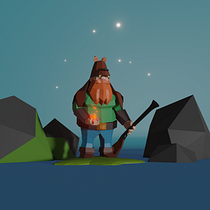Meu projeto do curso: Modelagem de personagens low poly para videogames Ein Projekt aus dem Bereich Design von 3-D-Figuren und 3-D-Modellierung von Igor Costa de Faria - 29.07.2020
