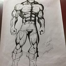 Mi Proyecto del curso: Ilustración para cómics: anatomía de un superhéroe. Un progetto di Fumetto di David Fortti - 29.07.2020