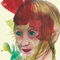 Mi Proyecto del curso: Retrato ilustrado en acuarela.Niña Flores. Projekt z dziedziny Trad, c i jna ilustracja użytkownika Marina - 29.07.2020
