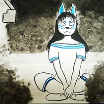 Mi Proyecto del curso: Ilustración en tinta china con influencia japonesa. Street Art project by g_balarezo - 07.29.2020