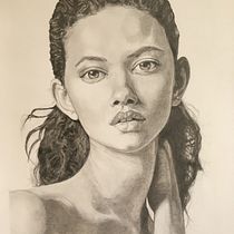 Mi Proyecto del curso: Retrato realista con lápiz de grafito. Pencil Drawing, Portrait Drawing, and Traditional illustration project by Sandra Ligabue - 07.31.2020