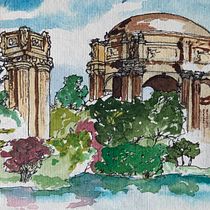 My project in Architectural Sketching with Watercolor and Ink course. Ilustração arquitetônica projeto de vkemp333 - 30.07.2020