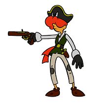 Mi Proyecto del curso: The lady's pirate!. Character Design project by Diana Borja - 08.26.2020
