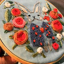 Mi Proyecto del curso: Técnicas básicas de bordado: puntadas, composiciones y gamas cromáticas. Embroider project by Javiera Aldunate - 07.30.2019