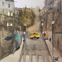 Paisaje en acuerela: Proyecto de curso.. Een project van Aquarelschilderen van Carlo Del Rio - 30.07.2020