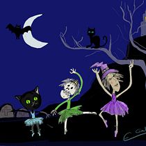 Mi Proyecto del curso: Las 3 bailarinas fantasmales. Digital Drawing project by Esperanza Galindo-Ocaña - 07.30.2020