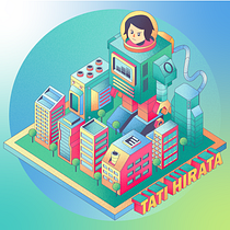 Meu projeto do curso: Ilustração vetorial isométrica a partir do zero. Desenho, Design gráfico e Ilustração digital projeto de Tatiane Hirata - 03.08.2020