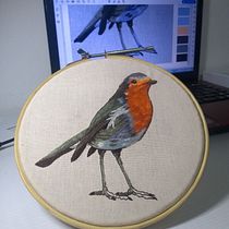 Meu projeto do curso: Pintar com linha: técnicas de ilustração têxtil. Embroider project by nathalia.santilli - 07.30.2020