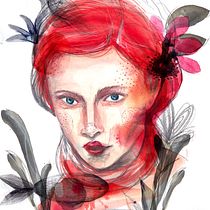 Mi Proyecto del curso: Retrato ilustrado en acuarela. Projekt z dziedziny Trad, c, jna ilustracja i Malowanie akwarelą użytkownika Carina Pesce - 31.07.2020