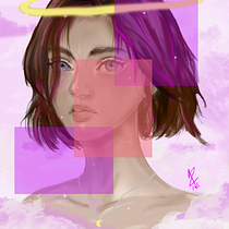 Meu projeto do curso: Retrato digital no Photoshop com um toque de fantasia. Digital Drawing, Traditional illustration, Drawing, Digital Illustration, Portrait Drawing, and Digital Painting project by Maria João - 03.04.2019