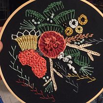 My project in Advanced Embroidery Techniques: Stitches and Compositions with Volume course. Un projet de Broderie de Sara Ray - 31.07.2020