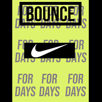 Nike Bounce Poster. T, and pograph project by Nathaniel Sullivan - 08.01.2020