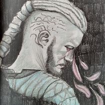 Mi Proyecto del curso: Retrato creativo en claroscuro con lápiz: Ragnar Lodbrok. Un projet de Beaux Arts et Illustration traditionnelle de Angantyr - 01.08.2020