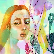 Mi Proyecto del curso: Retrato ilustrado en acuarela. Projekt z dziedziny Projektowanie mod użytkownika MARIA ALEJANDRA TEJADA MORA TEJADA MORA - 03.02.2021