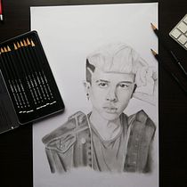 Mi Proyecto del curso: Retrato realista con lápiz de grafito. Fine Arts, Drawing, Pencil Drawing, Portrait Drawing, and Realistic Drawing project by Cesar Monge López - 08.02.2020