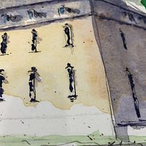 My project in Architectural Sketching with Watercolor and Ink course. Pintura em aquarela projeto de Aron Gereben - 02.08.2020