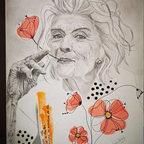 Mi Proyecto del curso: Retrato realista con lápiz de grafito. Pencil Drawing, Portrait Drawing, and Watercolor Painting project by raquel_pg77 - 08.01.2020