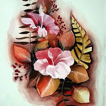 Mi Proyecto del curso: Técnicas de acuarela en negativo para ilustración botánica Ein Projekt aus dem Bereich Aquarellmalerei von Liliana Murua - 20.08.2020