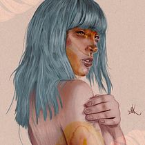 Mi Proyecto del curso: Retrato ilustrado con Procreate. Digital Drawing project by Juan Nuñez - 08.03.2020